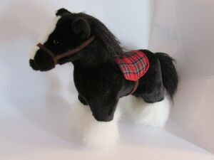 Clydesdale Plush Horse Standing Bush Gardens Souvenir Stuffed Animal Toy Black 9